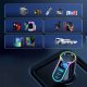 Ładowarka Joyroom Ładowarka samochodowa USB QC 3.0 2x USB-C PD 150W rozdzielacz JoyRoom Car Charger 4w1 LED RGB czarna 3