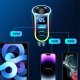 Ładowarka Joyroom Ładowarka samochodowa USB QC 3.0 2x USB-C PD 150W rozdzielacz JoyRoom Car Charger 4w1 LED RGB czarna 4