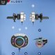 Transmiter FM Alogy Transmiter Bluetooth Audio FM MP3 BT szybka ładowarka samochodowa USB QC 3.0 + USB-C typ C PD do auta Alogy 8
