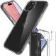 Spigen Etui do iPhone 15 Plus Spigen Ultra Hybrid Case obudowa plecki przezroczyste Crystal Clear + Szkło 13