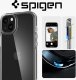 Spigen Etui do iPhone 15 Plus Spigen Ultra Hybrid Case obudowa plecki przezroczyste Crystal Clear + Szkło 3