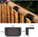 Oprawa schodowa Alogy Lampa solarna ogrodowa LED na taras balkon schody balustradę z czujnikiem zmierzchu akumulator AAA czarna 4
