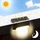 Oprawa schodowa Alogy Lampa solarna ogrodowa LED na taras balkon schody balustradę z czujnikiem zmierzchu akumulator AAA czarna 5