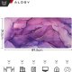 Podkładka Alogy Podkładka na biurko pod myszkę mysz klawiaturę Mata ochronna antypoślizgowa gamingowa XXL 90x40 Alogy Marmur fioletowa 7