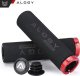 Alogy Chwyty gripy rowerowe rączki do kierownicy roweru ergonomiczne antypoślizgowe redukujące wibracje na rower Alogy [2szt.]  Czarno-Czerwone 13