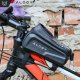 Alogy Etui sakwa rowerowa na telefon 6.7 cali torba uchwyt na rower ramę pojemna 2l wodoodporna Czarna Alogy 14