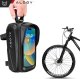 Alogy Etui sakwa rowerowa na telefon 6.7 cali torba uchwyt na rower ramę pojemna 2l wodoodporna Czarna Alogy 10