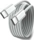 Kabel USB Alogy Kabel USB-C typ C mocny szybki 60W PD 1M do iPhone 15 Alogy nylonowy przewód Biały 13