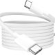 Kabel USB Alogy Kabel USB-C typ C mocny szybki 60W PD 1M do iPhone 15 Alogy nylonowy przewód Biały 15