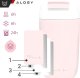 Alogy Kubek termiczny termos z ustnikiem słomką na kawę herbatę yerba mate 480ml bidon próżniowy Alogy Stalowy Różowy + Szczotka do mycia 2