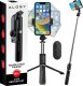 Selfie stick Alogy Kijek Selfie Stick Alogy uchwyt do telefonu zdjęć statyw Tripod 103 cm + Pilot Bluetooth Czarny 1