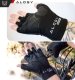 Alogy Rękawiczki rowerowe M krótkie bez palców męskie damskie Unisex sportowe na rower na MTB Gravel Kross Alogy Czarne 10