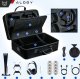 Alogy Etui kuferek walizka torba do konsoli Playstation 5 PS5 na pady i akcesoria futerał z rączką paskiem Alogy Czarny 3