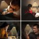 Lampka biurkowa Alogy Lampka Alogy LED nocna na biurko biurkowa do czytania lampa regulowana giętka bezprzewodowa micro USB czarna 12