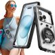 Alogy Etui wodoodporne wodoszczelne IPX68 uniwersalne na telefon do 6.9 cala Case futerał do wody + Smyczka Alogy Czarne 16