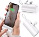 Powerbank Alogy PowerBank 5000mAh Alogy bank energii kieszonkowy mały ładowarka zewnętrzna Power Bank USB-C i lightning Biały 1