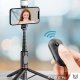 Selfie stick Alogy Selfie stick kijek Bluetooth Alogy Statyw Tripod uchwyt do telefonu zdjęć z pilotem 75.8cm czarny 4