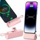 Powerbank Alogy PowerBank 5000mAh Alogy bank energii kieszonkowy mały ładowarka zewnętrzna Power Bank USB-C i lightning Różowy 12
