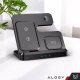 Ładowarka Alogy Ładowarka Bezprzewodowa Indukcyjna Qi QC 3.0 3w1 Szybka do Apple iPhone Airpods Watch Stacja ładująca 15W czarna 14