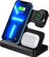 Ładowarka Alogy Ładowarka Bezprzewodowa Indukcyjna Qi QC 3.0 3w1 Szybka do Apple iPhone Airpods Watch Stacja ładująca 15W czarna 16