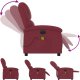 vidaXL Rozkładany fotel masujący, elektryczny, winna czerwień, tkanina 7