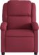 vidaXL Rozkładany fotel masujący, elektryczny, winna czerwień, tkanina 9