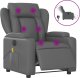 Triton Rozkładany fotel masujący, elektryczny, szary, sztuczna skóra 2