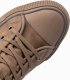 Ombre Męskie wysokie buty trampki z dekoracyjną lamówką  brązowe V2 OM-FOTH-0158 46 1