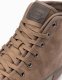 Ombre Męskie wysokie buty trampki z dekoracyjną lamówką  brązowe V2 OM-FOTH-0158 46 3