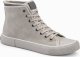 Ombre Wysokie buty męskie trampki z dekoracyjną lamówką  popielate V3 OM-FOTH-0158 44 3