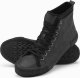 Ombre Męskie buty wysokie trampki z dekoracyjną cholewką  grafitowe V4 OM-FOTH-0158 46 1