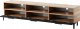 Selsey Szafka RTV Rikke 3d 160 cm Dąb naturalny / Czarny mat LED 5