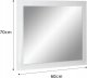 Lustro Astor  Lustro na płycie lakierowanej stella 80 cm połysk 3