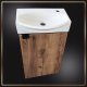 Stamar Szafka Łazienkowa Wisząca z Umywalką 40 x 33 + Bateria Click Clack + Syfon 4