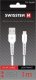 Kabel USB Swissten USB-A - Lightning 1 m Biały (SW-BA-LIGH-3A-1M-WH) 3