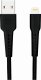 Kabel USB Swissten USB-A - Lightning 1 m Czarny (SW-BA-LIGH-3A-1M-BK) 1