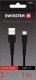 Kabel USB Swissten USB-C - USB-C 1 m Czarny (SW-BA-TYPC-1M-BK) 2