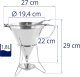 Royal Catering Dozownik pistolet lejek do sosów polew ze stali nierdzewnej + stojak 3 dysze 1.8 l Dozownik pistolet lejek do sosów polew ze stali nierdzewnej + stojak 3 dysze 1.8 l 6
