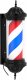 Physa Słupek szyld fryzjerski barberski barber pole obrotowy podświetlany 38 cm - czarny Słupek szyld fryzjerski barberski barber pole obrotowy podświetlany 38 cm - czarny 1