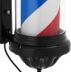 Physa Słupek szyld fryzjerski barberski barber pole obrotowy podświetlany 38 cm - czarny Słupek szyld fryzjerski barberski barber pole obrotowy podświetlany 38 cm - czarny 2