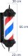 Physa Słupek szyld fryzjerski barberski barber pole obrotowy podświetlany 38 cm - czarny Słupek szyld fryzjerski barberski barber pole obrotowy podświetlany 38 cm - czarny 6
