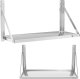 Royal Catering Półka ścienna gastronomiczna składana ze stali nierdzewnej do 40 kg 80 x 30 cm Półka ścienna gastronomiczna składana ze stali nierdzewnej do 40 kg 80 x 30 cm 1