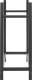 Hillvert Stojak na drewno opałowe kominkowe loft 60 x 25 x 61.5 cm Stojak na drewno opałowe kominkowe loft 60 x 25 x 61.5 cm 3