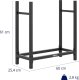 Hillvert Stojak na drewno opałowe kominkowe loft 60 x 25 x 61.5 cm Stojak na drewno opałowe kominkowe loft 60 x 25 x 61.5 cm 4