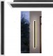 Kinkiet LVT LVT Durango 8013 kinkiet zewnętrzny lampa ścienna ogrodowa IP65 1x38W LED 4500K 1900lm czarny/biały 16