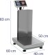 Steinberg Waga platformowa magazynowa z oparciem 40 x 50 cm LCD 150 kg / 0.01 kg Waga platformowa magazynowa z oparciem 40 x 50 cm LCD 150 kg / 0.01 kg 5