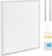 Grzejnik Uniprodo 2w1 Panel grzewczy sufitowy na podczerwień + lampa oświetlenie LED 63x66cm 370W 2w1 Panel grzewczy sufitowy na podczerwień + lampa oświetlenie LED 63x66cm 370W 1