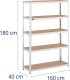 MSW Regał magazynowy metalowy 5 półek 750 kg 120 x 40 x 180 cm szary 6