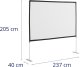 Ekran do projektora Fromm & Starck Ekran projekcyjny podłogowy składany 100'' 228 x 133 cm 16:9 Ekran projekcyjny podłogowy składany 100'' 228 x 133 cm 16:9 7