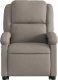 vidaXL vidaXL Podnoszony fotel masujący, rozkładany, kolor taupe, tkanina 9